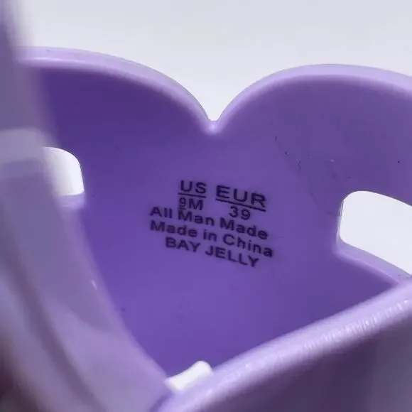 Sam Edelman Women's Bay Jelly Slide Sandal‎ Purple Size 9M - Picture 9 of 11